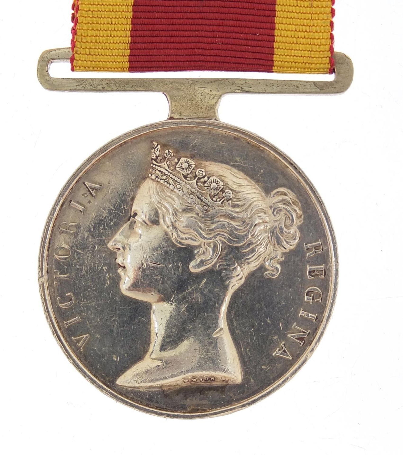 Victorian British military 1842 China War medal awarded to THOMAS BIRD HMS BLENHEIM
