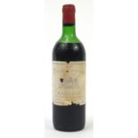 Bottle of 1970 Château Charmant Margaux red wine