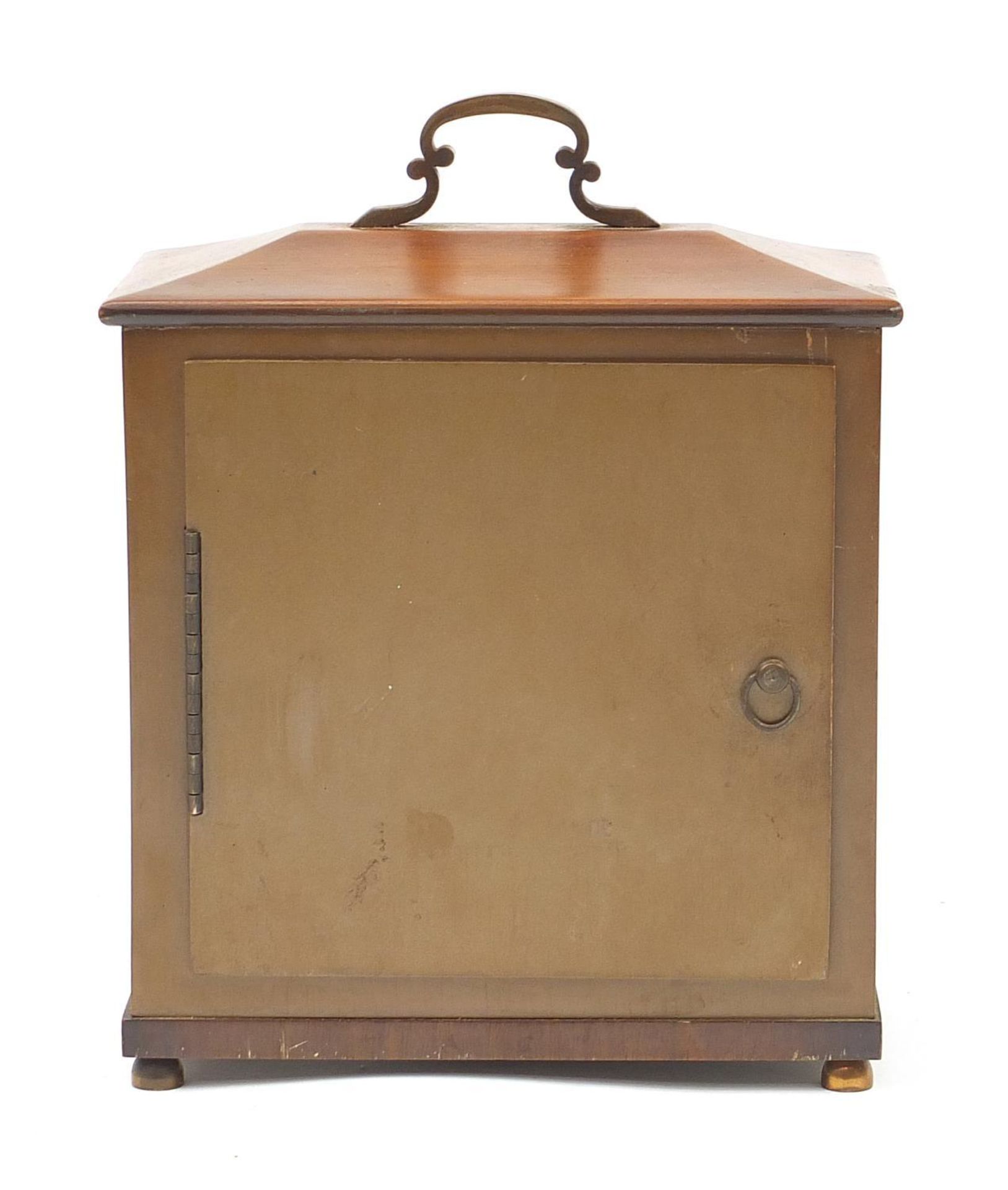 Smith's mahogany cased eight day striking mantle clock, 24cm high - Bild 4 aus 8