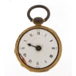 Antique fusée pocket watch, possibly Thomas Lee? London, numbered 1792, 34mm in diameter