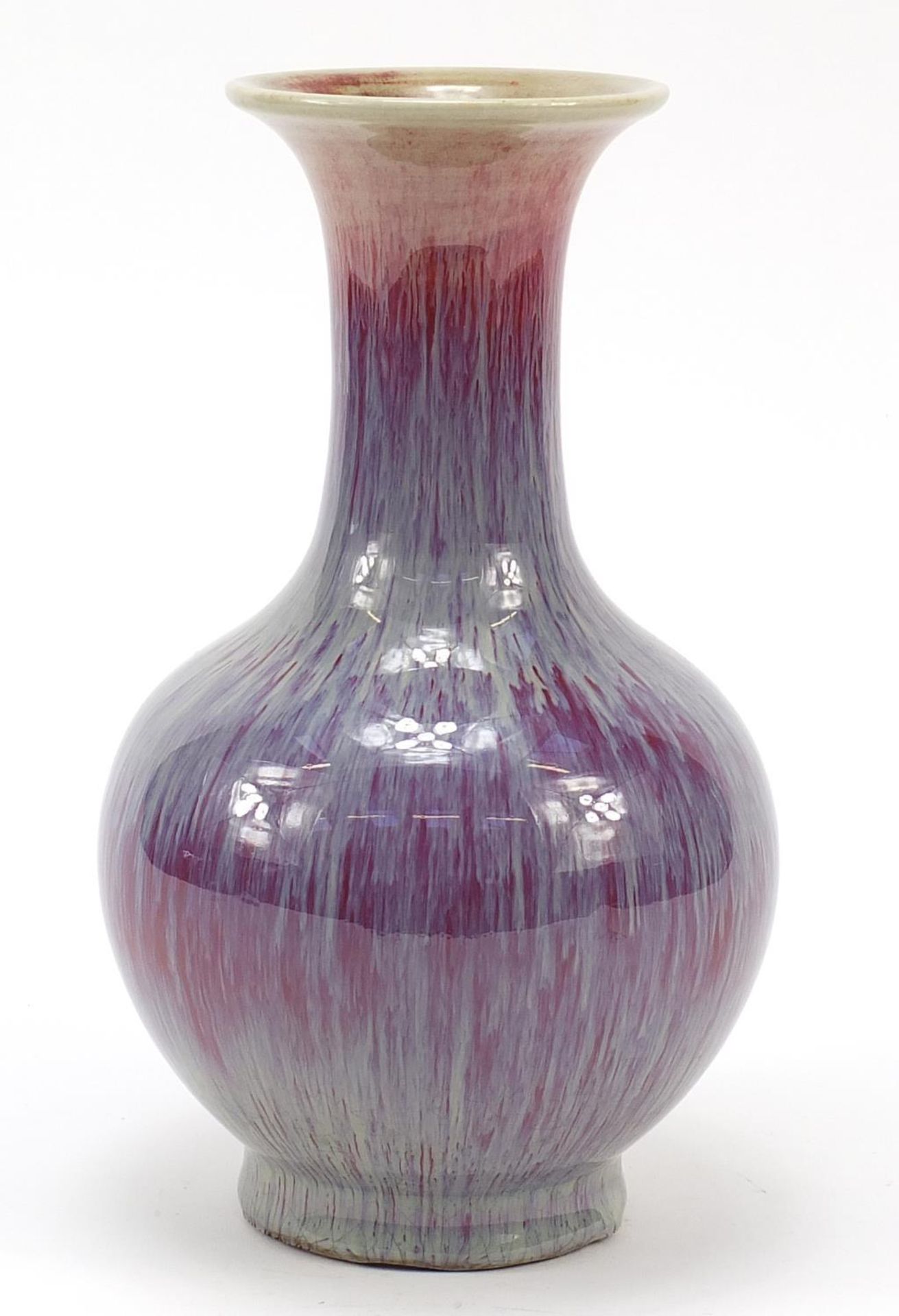 Chinese porcelain vase having a sang de boeuf glaze, 24cm high - Image 3 of 7