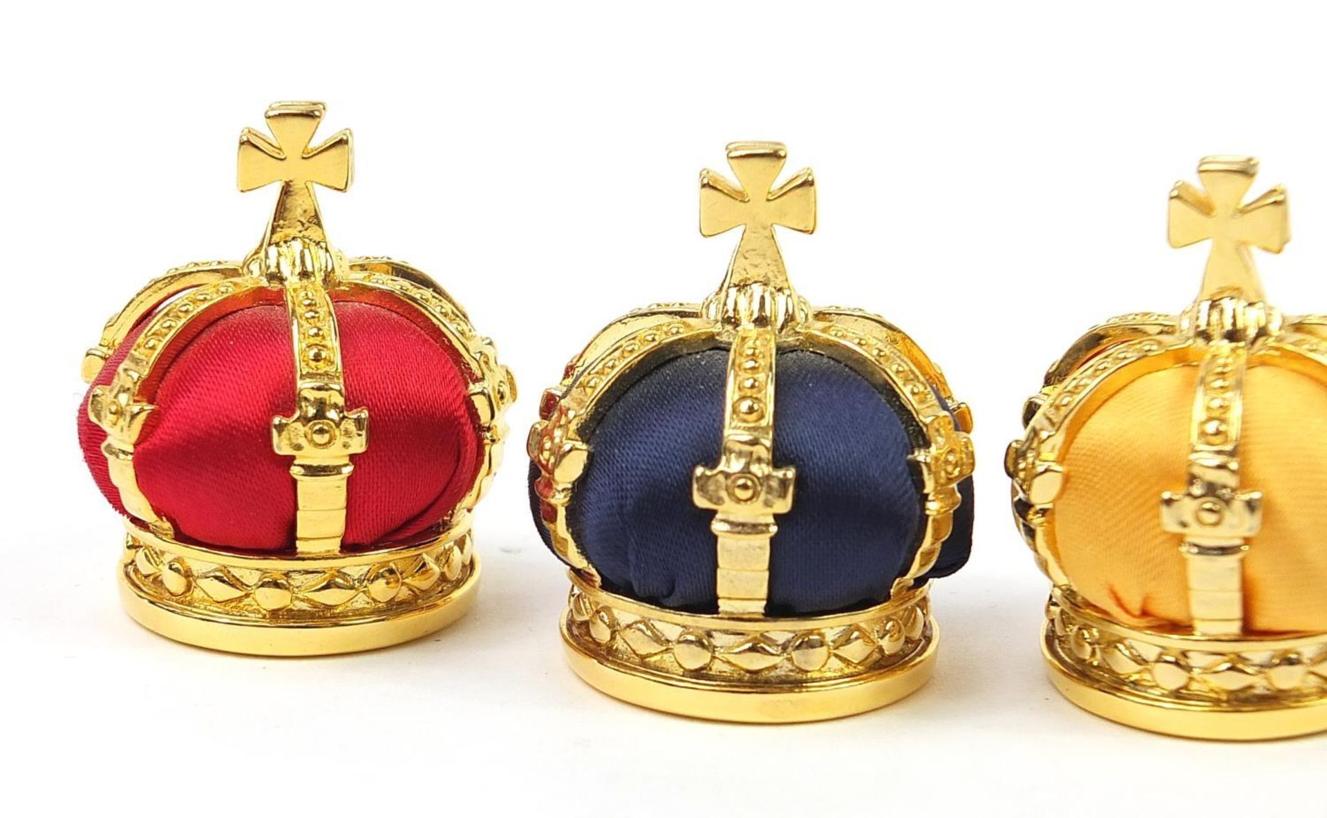 Set of four Fabergé Collection menu holders housed in a fitted silk and velvet lined case, each menu - Bild 4 aus 11