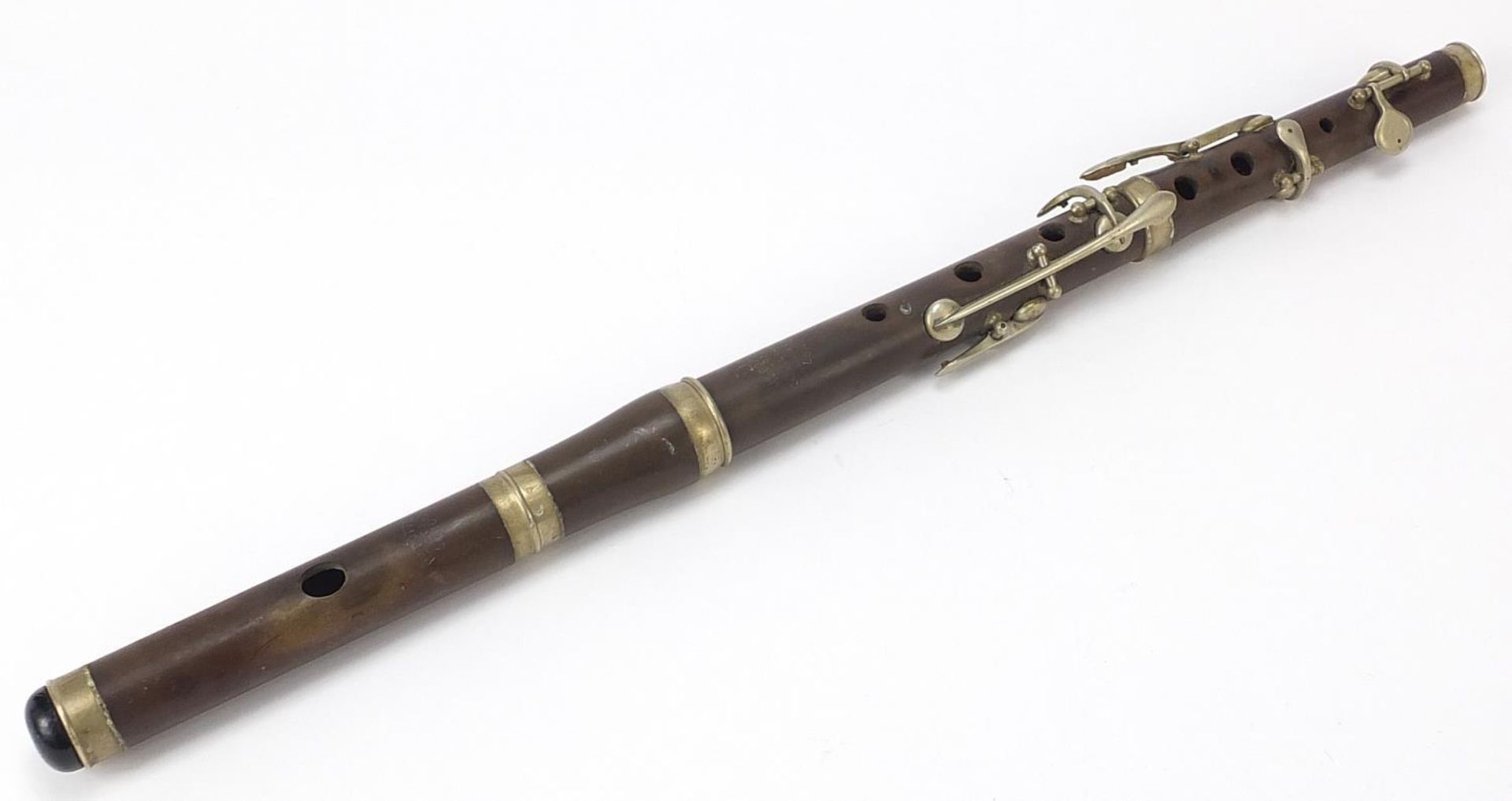 Henry Potter & Co of London four piece flute, 49.5cm in length - Image 2 of 7