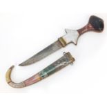 Moroccan dagger with hardstones, 31cm in length