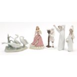 Collectable figures and animals including Wedgwood Coronation ball numbered 47/10000, Royal