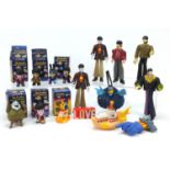Vintage and later Beatles toys including Subafilms Action figures and Titans vinyl figures, the
