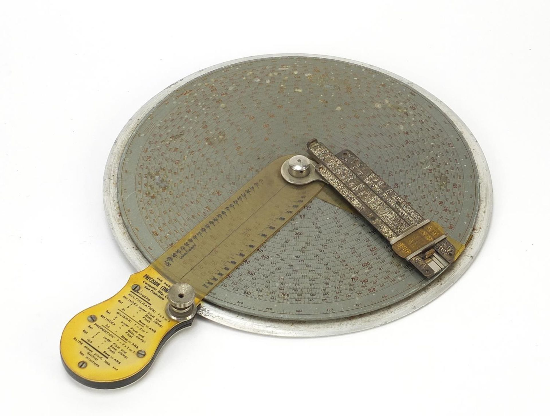 Early 20th century American Ross Precision computer slide rule with case, 30cm in length - Image 2 of 5