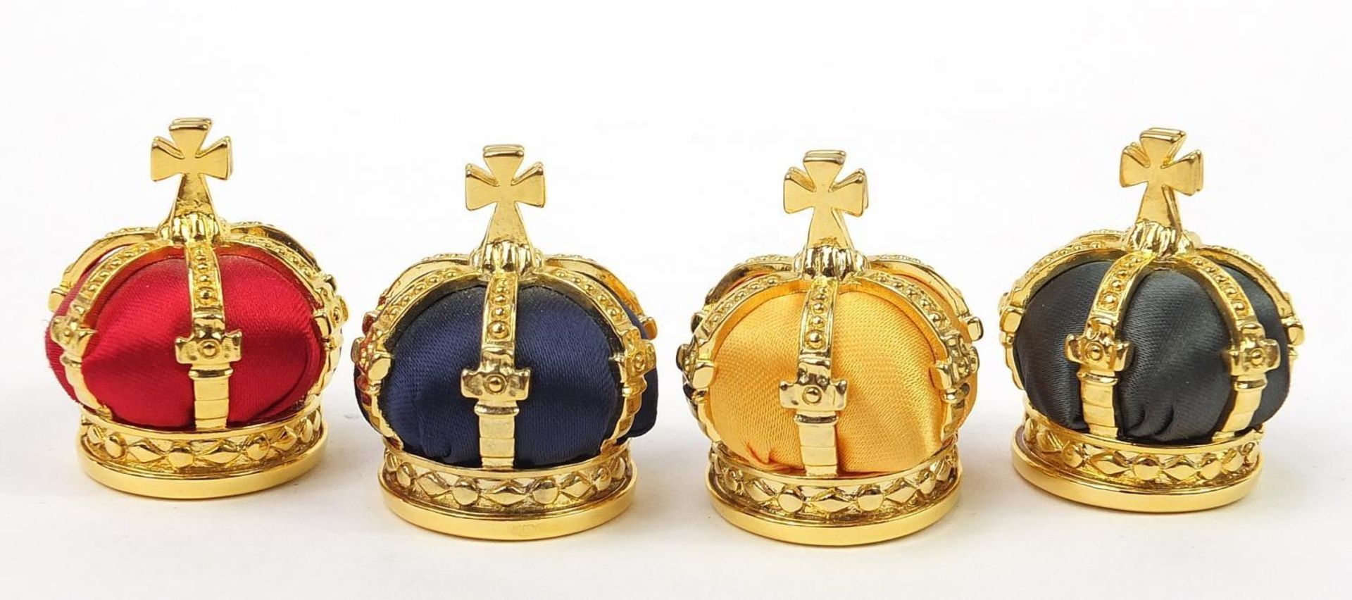 Set of four Fabergé Collection menu holders housed in a fitted silk and velvet lined case, each menu - Bild 3 aus 11