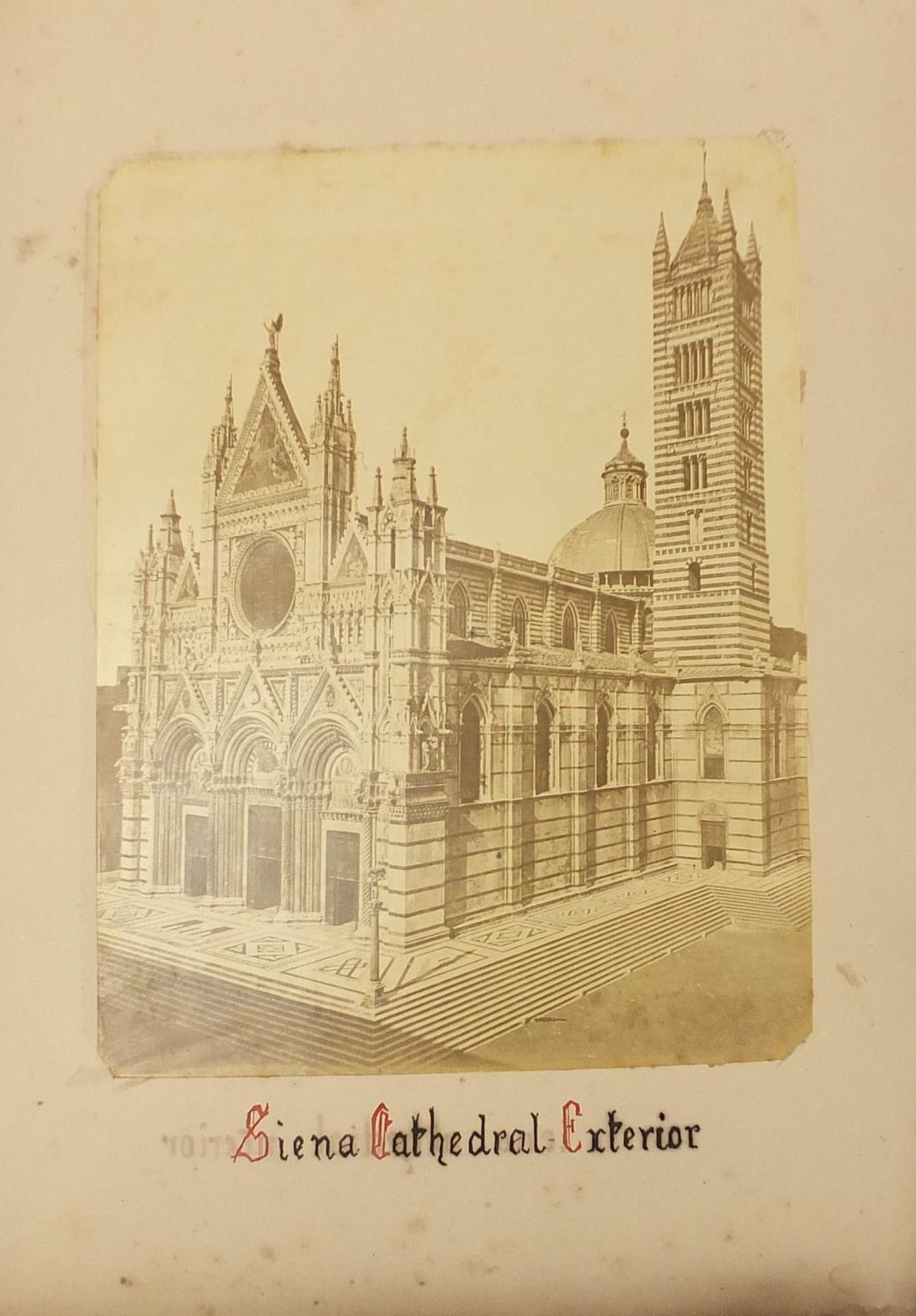 19th/20th century photographs arranged in an album including St Mark's exterior, Aqueduck Rome and - Image 11 of 20