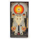 Vintage Gotham Big Shot tinplate bagatelle board with box