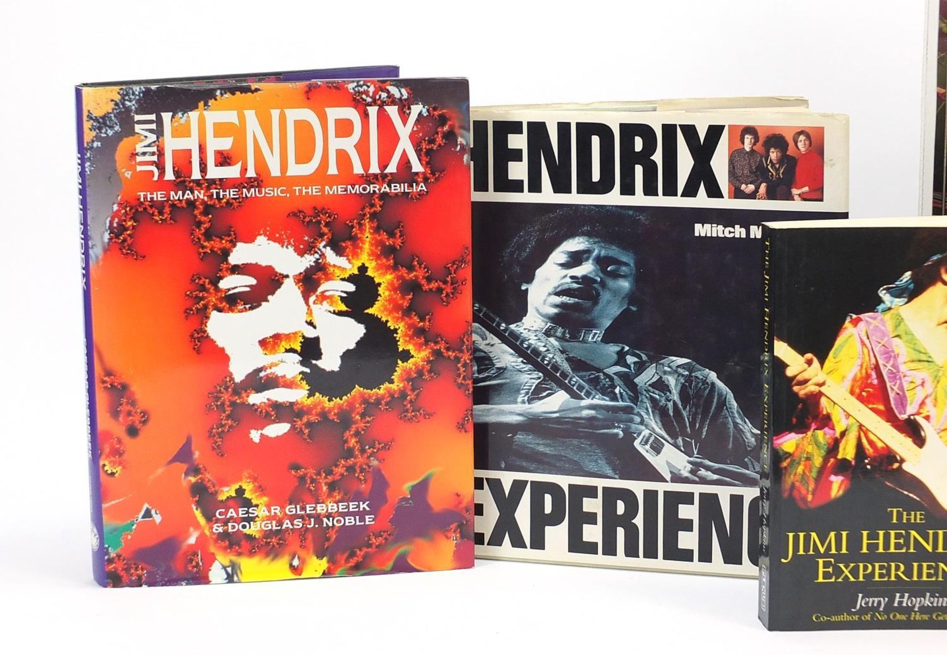 Jimi Hendrix memorabilia including a Spawn action figure and hardback books - Image 4 of 6