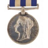 Victorian British military East & West Africa medal awarded to A.A.THOMAINE,BAKER.H.M.S.DROMEDARY.