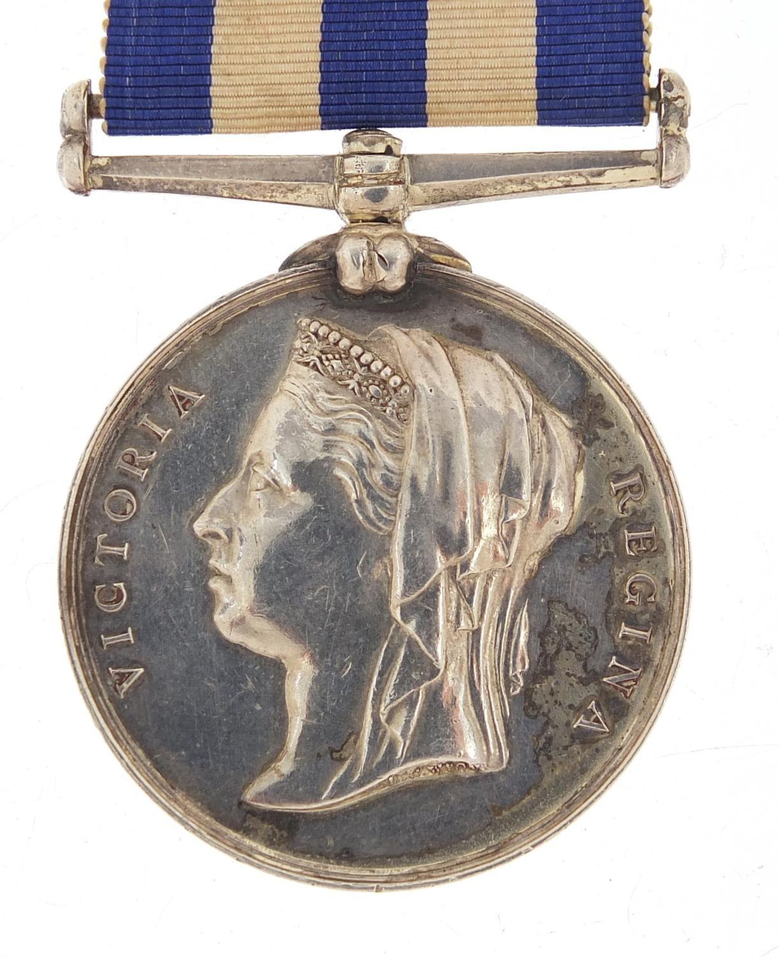 Victorian British military East & West Africa medal awarded to A.A.THOMAINE,BAKER.H.M.S.DROMEDARY.