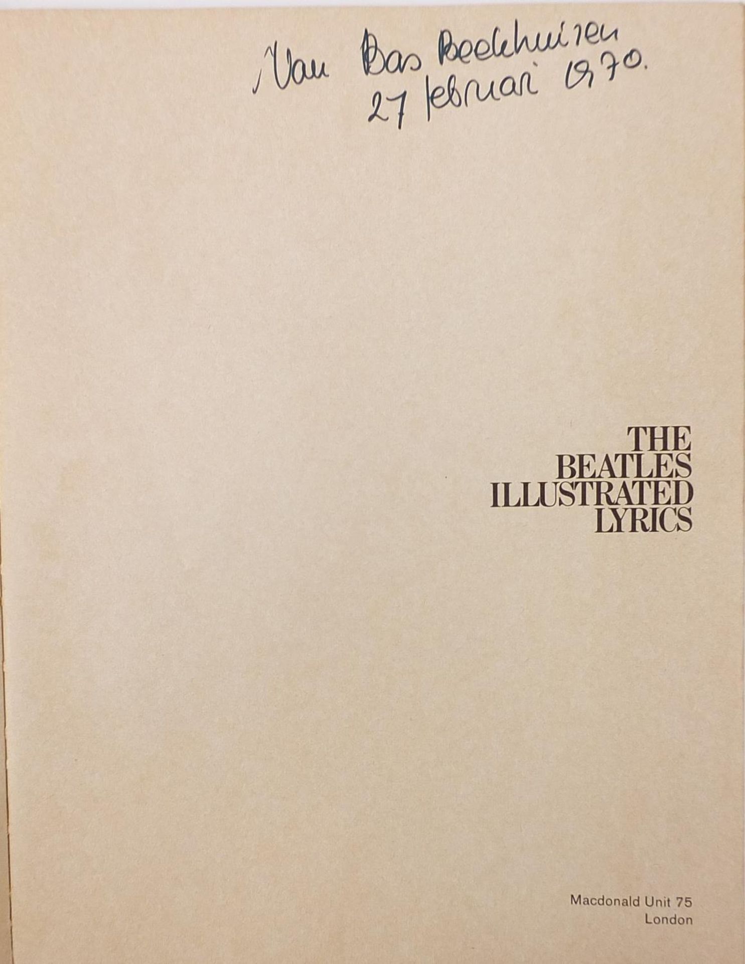 Vintage Beatles illustrated lyrics booklet edited by Alan Aldridge - Image 2 of 7