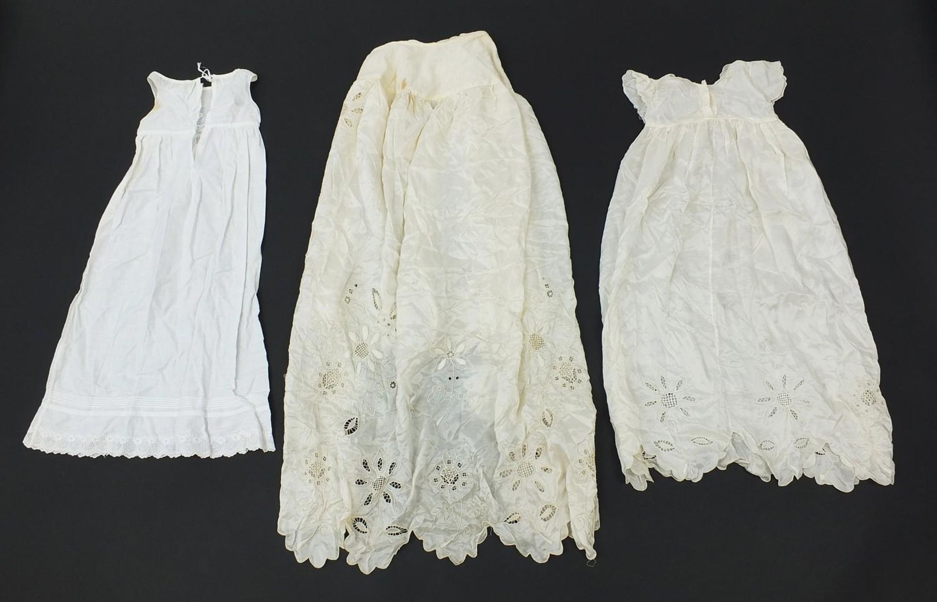 Victorian silk embroidered christening gown and two others - Image 4 of 4