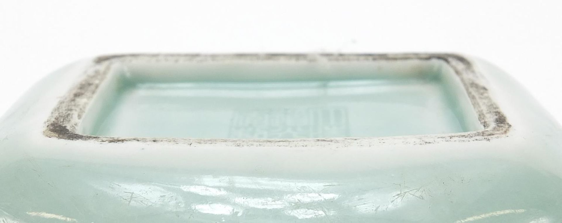 Chinese porcelain sack design vase having a celadon glaze, six figure character marks to the base, - Image 8 of 8