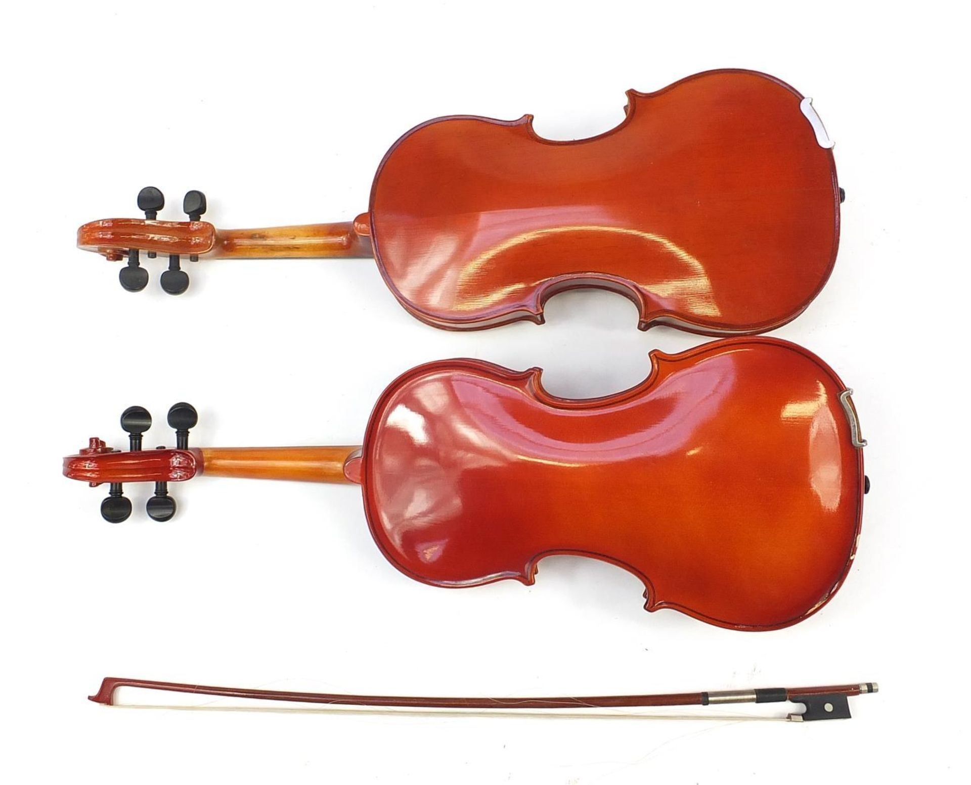 Two violins with cases - Image 9 of 13