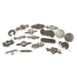 Collection of Victorian silver bar brooches, the largest 4.5cm wide, total 50.0g