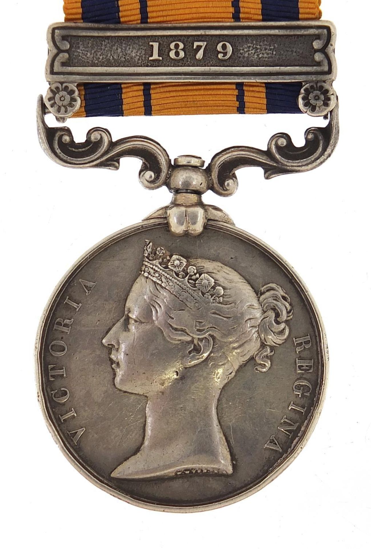 Victorian British military South Africa medal with 1879 bar awarded to 2313.PTE.J.DALE.2/4TH.FOOT