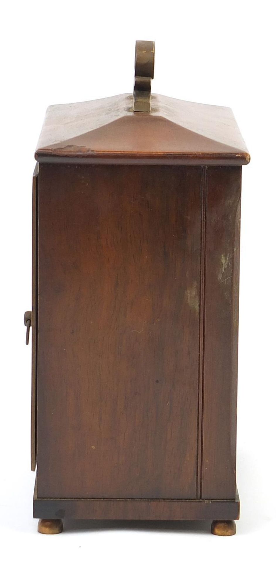 Smith's mahogany cased eight day striking mantle clock, 24cm high - Bild 5 aus 8