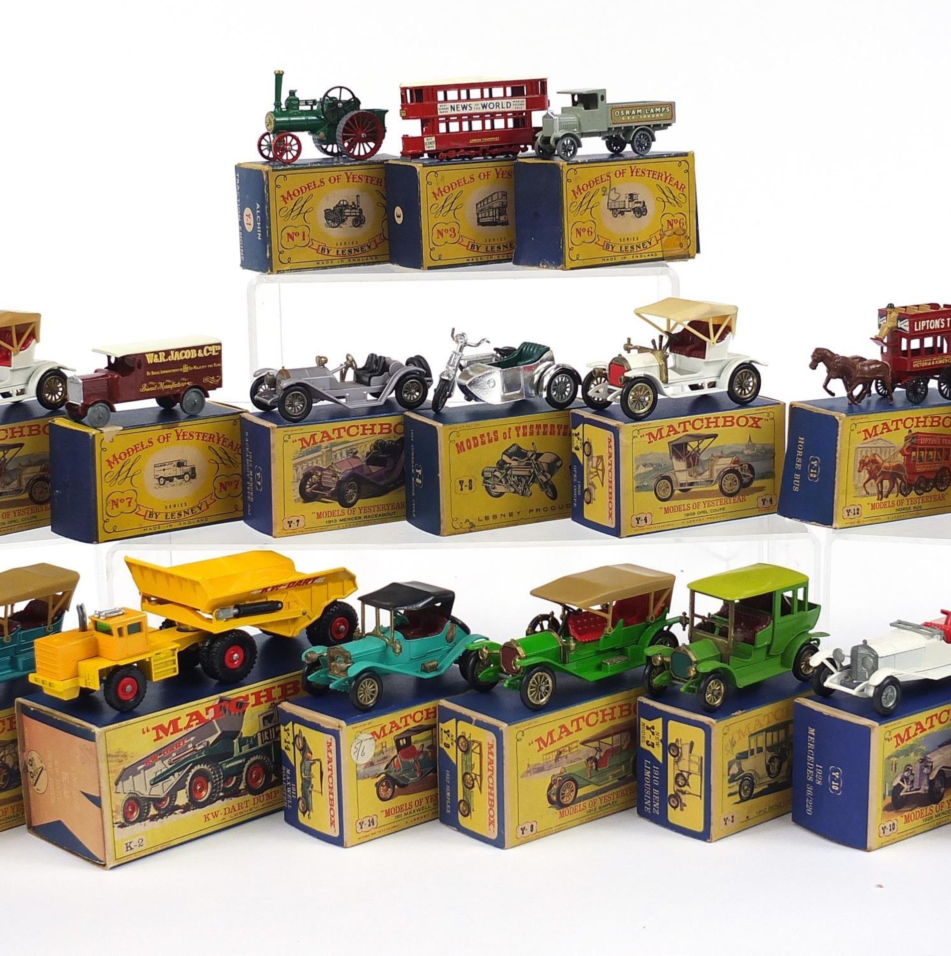 Twenty nine matchbox Models of Yesteryear die cast vehicles with boxes including KW-Dart dump - Image 3 of 5