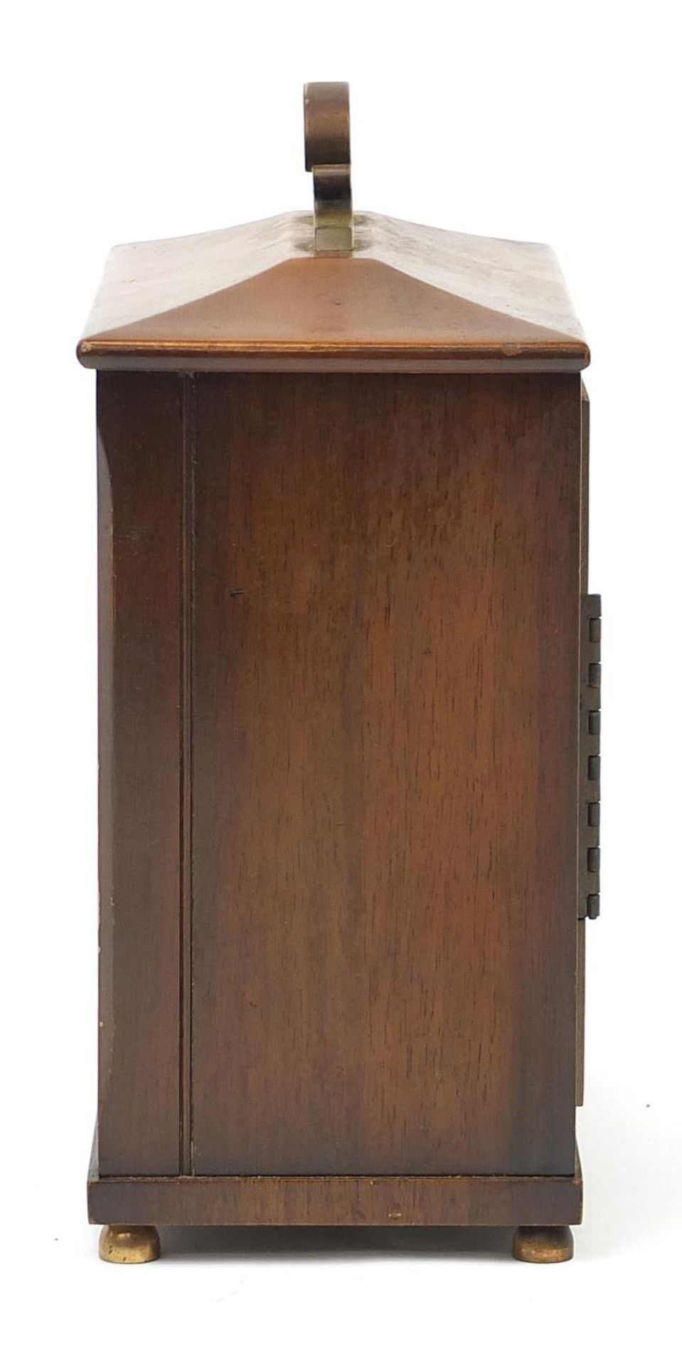 Smith's mahogany cased eight day striking mantle clock, 24cm high - Image 3 of 8