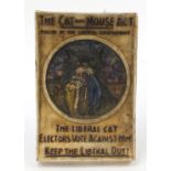 Political interest The Cat and Mouse Act porcelain plaque, 34.5cm x 23cm