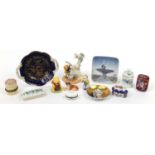 Collectable china including Bing & Grondahl pin dish, Royal Doulton Winnie the Pooh, Royal Doulton