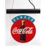 Advertising Coca Cola illuminated bar sign, Always Coca Cola, 35cm high