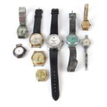 Vintage and later ladie's and gentlemen's wristwatches, including Ingersoll, Rone and Excalibur
