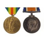 British military World War I pair awarded to 34292PTE.D.T.DAVIES.R.F.C. (Royal Flying Corps)