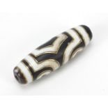 Tibetan agate bead, 3.7cm wide