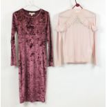 Michael Kors velvet dress and a Kate Spade New York jumper, sizes M and XS