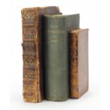 Three antique and later hardback books including Old Eastbourne, The Works of James Thomson and