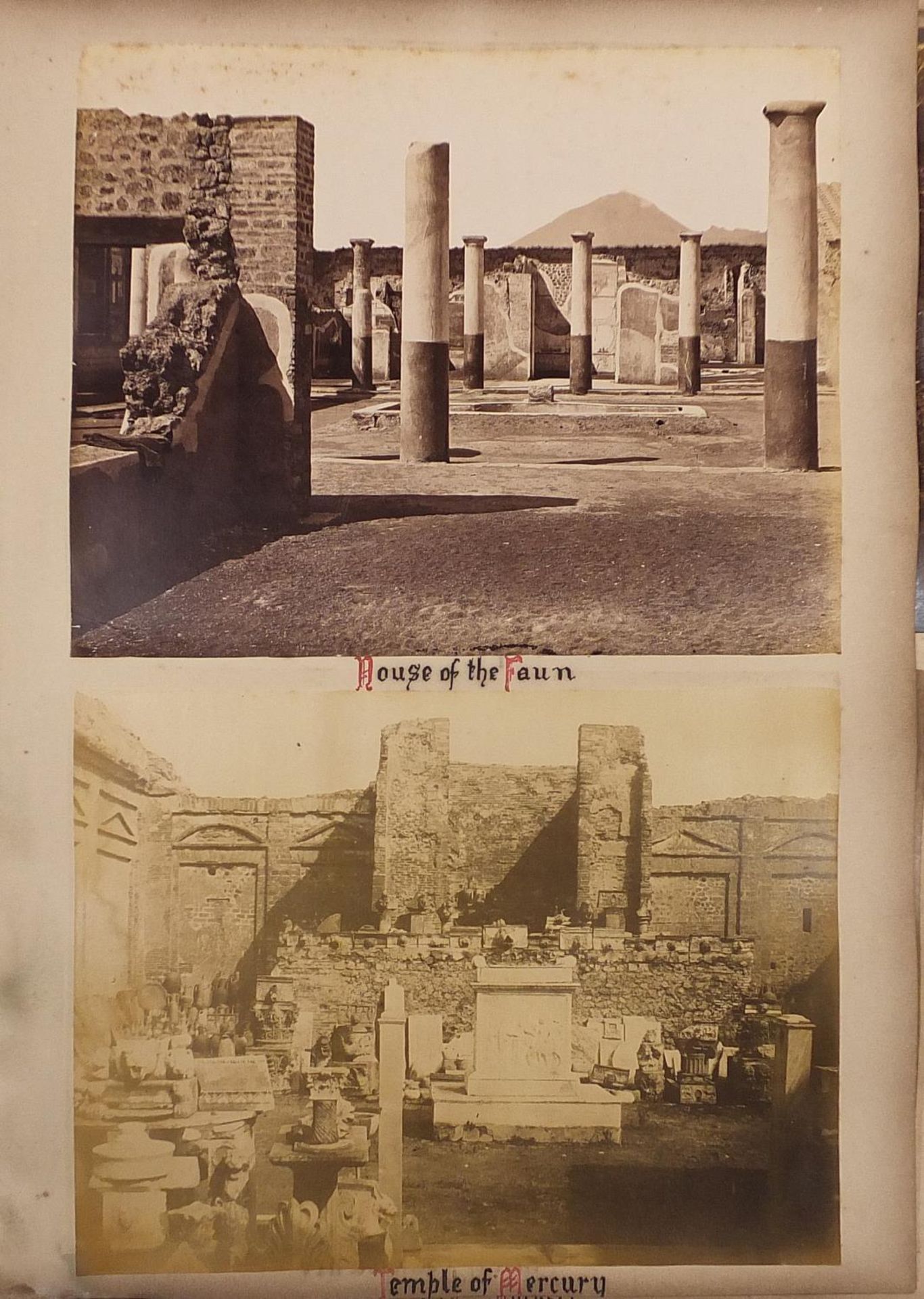 19th/20th century photographs arranged in an album including St Mark's exterior, Aqueduck Rome and - Image 16 of 20