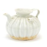Chinese porcelain teapot having a celadon glaze, 10cm in length