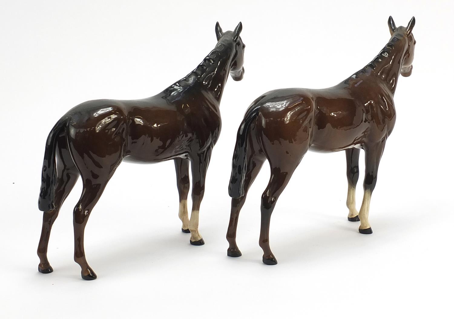 Two Royal Doulton horses, each 25.5cm in length - Image 3 of 6