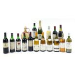 Seventeen bottles of Champagne, red and sweet wine including Bordeaux, Chablis and Sauternes