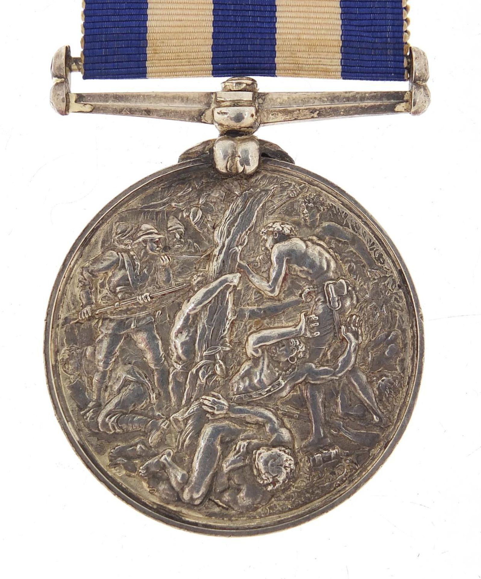 Victorian British military East & West Africa medal awarded to A.A.THOMAINE,BAKER.H.M.S.DROMEDARY. - Image 5 of 5