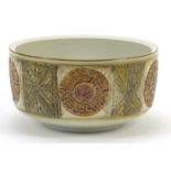 Kari Christensen for Royal Copenhagen, Aluminia faience bowl numbered 3155, 18cm in diameter