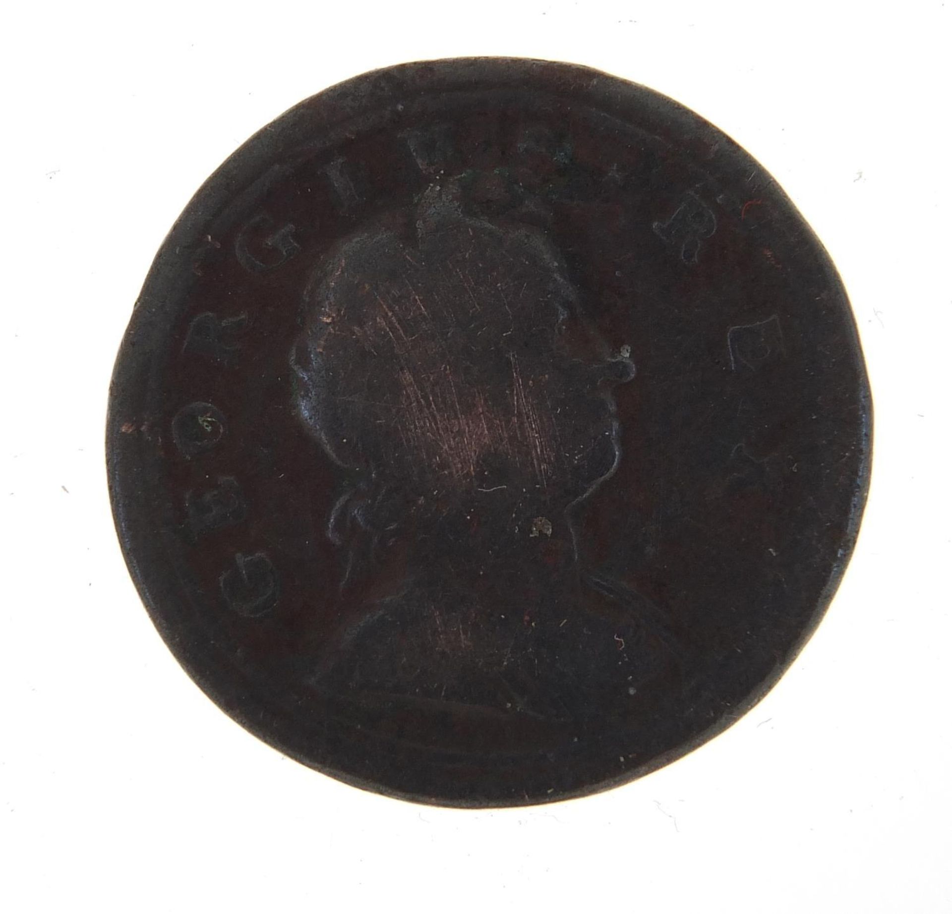 George II 1724 half penny - Image 2 of 2