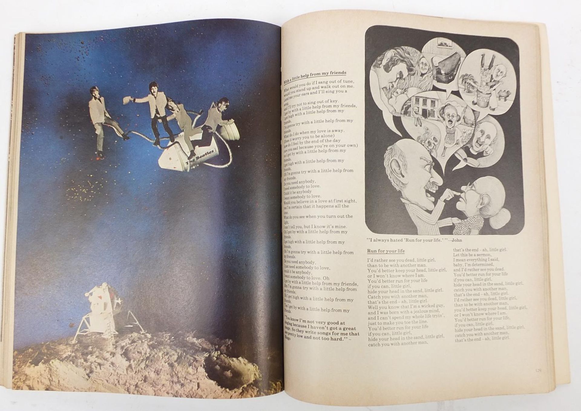 Vintage Beatles illustrated lyrics booklet edited by Alan Aldridge - Image 6 of 7