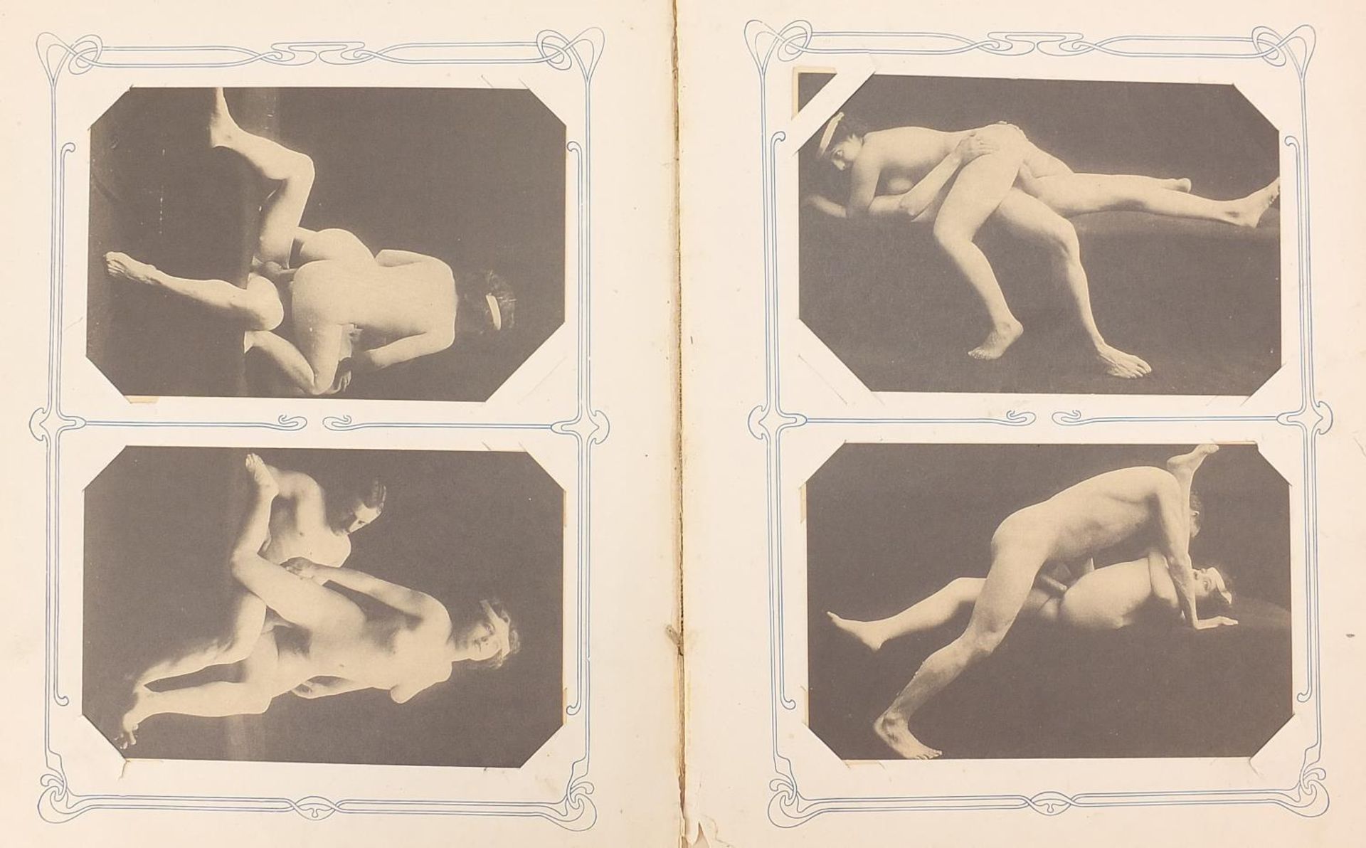 Collection of erotic and fetish postcards arranged in an album - Image 2 of 5
