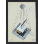 Gustav Gustavovich Kluzis (Klutsis) 1923 - Abstract composition, Russian Constructivism