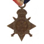 British military World War I Mons Star awarded to J.10456.C.H.COX,A.B.ARMD.TRAINS