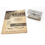 Larry Adler professional harmonica by Hohner with sheet music and case :