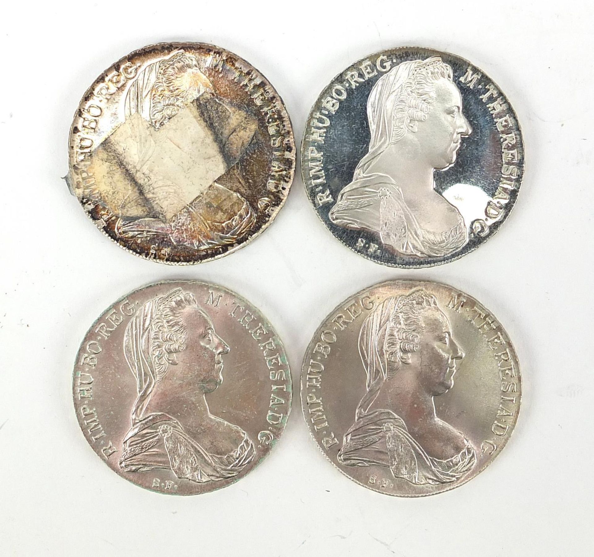Four silver Maria Theresa Thalers : - Bild 2 aus 2