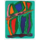 Frantisek Hodonsky - Abstract composition pencil signed print in colour, limited edition 36/100,