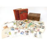 Collection of Victorian and later British and world stamps some loose and others arranged in three