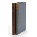 Two hardback books by John Ruskin comprising Mornings in Florence: Being Simple Studies of Christian